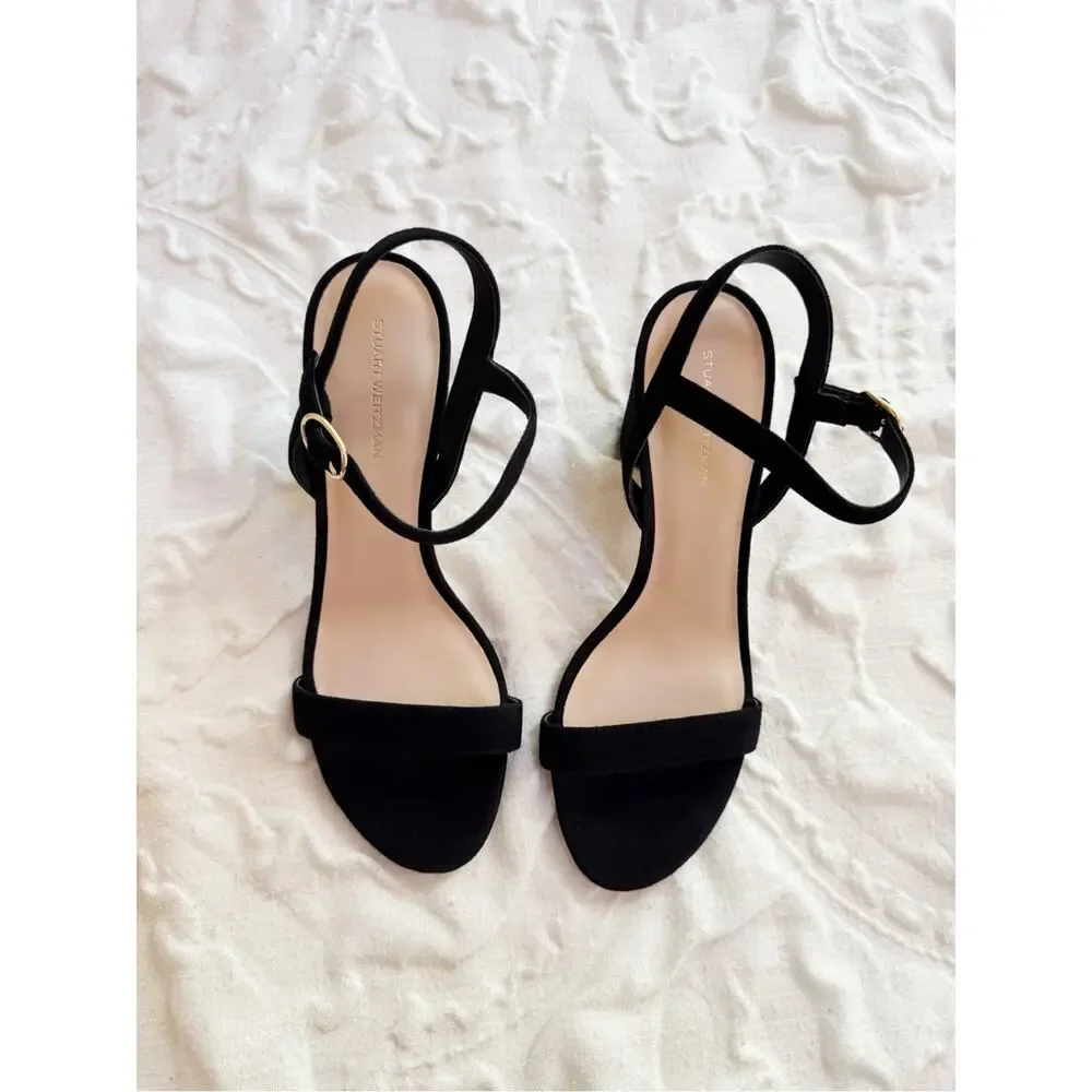 Stuart Weitzman Dancer Block Heel Sandal Size 9.5